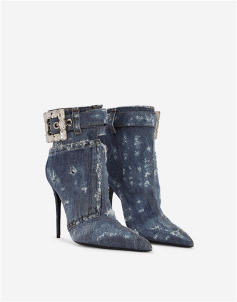 denim dolce and gabbana shoes|dolce and gabbana rhinestone shoes.